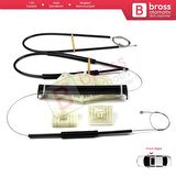 Audi A4 B6 8E2 8E5 B7 8EC 8ED Seat Exeo 3R2 3R5 4/5 Kapı 8E0837462 İçin Ön Sağ Cam Kriko Tamir Seti