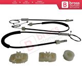 Seat Leon MK2 1P 1P1 2005-2012 5-Kapı HB 1P0837461A İçin Elektrikli Ön Sol Kapı Cam Kriko Tamir Seti