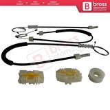 Seat Leon MK2 1P 1P1 2005-2012 5-Kapı HB 1P0837461A İçin Elektrikli Ön Sol Kapı Cam Kriko Tamir Seti