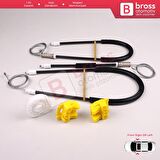 VW Golf MK4 1J1 1997-2006 2/3 Kapı HB Coupe İçin Elektrikli Sağ veya Sol Kapı Cam Kriko Tamir Seti