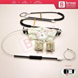 VW Golf MK4 1J1 1997-2006 2/3 Kapı HB Coupe 1J3837461 İçin Elektrikli Sol Kapı Cam Kriko Tamir Seti