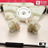 VW Golf MK4 1J1 1997-2006 2/3 Kapı HB Coupe 1J3837461 İçin Elektrikli Sol Kapı Cam Kriko Tamir Seti