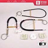 Ram ProMaster City 2015-2022 4-Kapı 68366053AA İçin Ön Sol Cam Kriko Tamir Seti