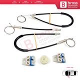 VW Jetta Golf MK5 A5 1K R32 GTI Plus 5M1 1K4837462 İçin Ön Sağ Kapı Cam Kriko Tamir Seti