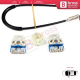 VW Jetta Golf MK5 A5 1K R32 GTI Plus 5M1 1K4837462 İçin Ön Sağ Kapı Cam Kriko Tamir Seti