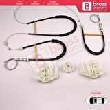 BMW X3 E83 2003-2011 SUV 51333448249 İçin Elektrikli Ön Sol Cam Kriko Tamir Seti