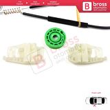 BMW 3 Serisi E46 Compact 2001-2005 2/3 Kapı 51338251352 İçin Elektrikli Sağ Cam Kriko Tamir Seti