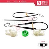 BMW 3 Serisi E46 Compact 2001-2005 2/3 Kapı 51338251352 İçin Elektrikli Sağ Cam Kriko Tamir Seti