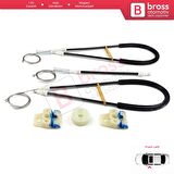 Audi A3 S3 MK1 8L1 1996-2003 2/3 Kapı Hatchback Coupe 8L3837461 İçin Sol Kapı Cam Kriko Tamir Seti