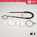 VW New Beetle Cabriolet 03 10 İçin Sağ Arka Sürgülü Cam Tamir Takımı