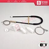 VW New Beetle Cabriolet 03 10 İçin Sağ Arka Sürgülü Cam Tamir Takımı