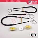 Citroen C4 Picasso MK1 UD Grand UA 2006-2013 MPV 9221CV İçin Elektrikli Ön Sol Cam Kriko Tamir Seti