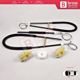 Citroen C4 Picasso MK1 UD Grand UA 2006-2013 MPV 9221CV İçin Elektrikli Ön Sol Cam Kriko Tamir Seti