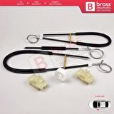 Citroen C4 Picasso MK1 UD Grand UA 2006-2013 MPV 9221CV İçin Elektrikli Ön Sol Cam Kriko Tamir Seti