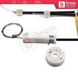 BMW Z4 E85/E86 2002-2008 2-Kapı Roadster Coupe Convertible 51337198910 İçin Sağ Cam Kriko Tamir Seti