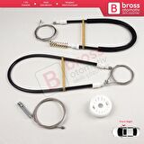 BMW 1 E87 2003-2012 5-Kapı Hatchback 51357138467 İçin Arka Sol Cam Kriko Tamir Seti