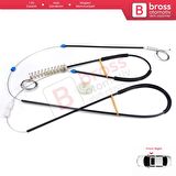 Opel Astra J P10 MK6 2009-2016 4/5 Kapı 13350757 İçin Ön Sol Kapı Cam Kriko Tamir Seti