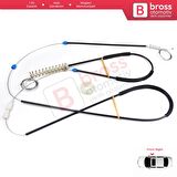 Opel Astra J P10 MK6 2009-2016 4/5 Kapı 13350757 İçin Ön Sol Kapı Cam Kriko Tamir Seti