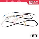 Opel Astra J P10 MK6 2009-2016 4/5 Kapı 13350757 İçin Ön Sol Kapı Cam Kriko Tamir Seti