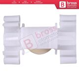 BMW için 10 Adet Yan Çıta Klipsi, Beyaz 51131960054