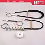 VW Phaeton 3D MK1 2002-2016 LWB Uzun Şase 3D7839461 İçin Arka Sol Kapı Cam Kriko Tamir Seti