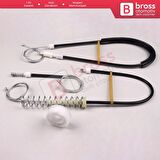 VW Phaeton 3D MK1 2002-2016 LWB Uzun Şase 3D7839461 İçin Arka Sol Kapı Cam Kriko Tamir Seti