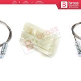 Renault Clio MK3 2005-2014 5-Kapı 8200291153 İçin Elektrikli Arka Sağ Cam Kriko Tamir Seti