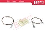 Renault Clio MK3 2005-2014 5-Kapı 8200291151 İçin Elektrikli Arka Sol Cam Kriko Tamir Seti