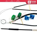 Audi A6 C5 4B 1997-2005 Allroad 4BH 4/5 Kapı 4B0837461 İçin Ön Sol Cam Kriko Tamir Seti