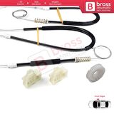 VW Passat B5 3B 3BG Skoda Superb MK1 B5 3U 3B1837462 İçin Ön Sağ Cam Kriko Tamir Seti