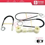 VW Transporter T5 Caravelle Multivan 2003-2015 7H0837753 7H0837754 İçin Ön Kapı Cam Kriko Tamir Seti