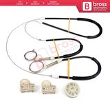 VW Polo MK3 6N1 6N2 Hatchback 1994-2001 4/5 Door 6N4837462 İçin Ön Sağ Kapı Cam Kriko Tamir Seti