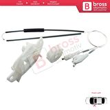 Hyundai Accent MK2 LC 2000-2006 4/5-Kapı 8240325010 İçin Ön Sol Kapı Cam Kriko Tamir Seti