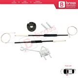 Fiat Doblo MK1 MPV Van 119 223 2001-2010 51718404 İçin Ön Sol Kapı Cam Kriko Tamir Seti