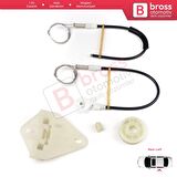 Renault Megane MK1 X64 1996-2003 4/5 Kapı 7700834343 İçin Arka Sol Kapı Cam Kriko Tamir Seti