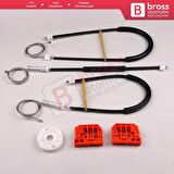 VW Caddy MK3 2K 2C 2004-2015 Van MPV 2K1837729 İçin Ön Sol Kapı Cam Kriko Tamir Seti