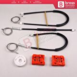 VW Caddy MK3 2K 2C 2004-2015 Van MPV 2K1837729 İçin Ön Sol Kapı Cam Kriko Tamir Seti