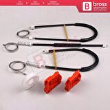 VW Caddy MK3 2K 2C 2004-2015 Van MPV 2K1837729 İçin Ön Sol Kapı Cam Kriko Tamir Seti