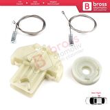 Ford Focus MK1 1998-2005 4/5 Kapı Hatchback Sedan Wagon 1138203 İçin Arka Sağ Cam Kriko Tamir Seti