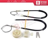 Renault Megane MK1 X64 DA0/1 Coupe 1996-2003 2/3 Kapı 7700834394 İçin Sol Kapı Cam Kriko Tamir Seti