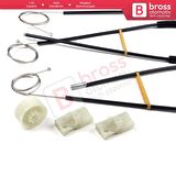 Mercedes Vito Viano Mixto MK2 W639 2003-2010 6397200046 İçin Ön Sol Kapı Cam Kriko Tamir Seti