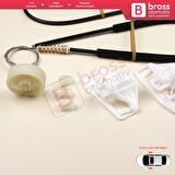 Citroen Berlingo MK1 M MF Peugeot Partner MK1 5 5F 5G 9221G3 9222G3 İçin Ön Cam Kriko Tamir Seti