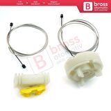 Opel Meriva MK1 A 2003-2010 93362664 İçin Arka Sağ Kapı Cam Kriko Tamir Seti