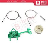 Fiat Linea 323 110 2007-2018 51892560 İçin Elektrikli Ön Sağ Kapı Cam Kriko Tamir Seti