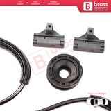 VW Polo MK3 6N1 6N2 1994-2001 2/3 Kapı 6N3837401 İçin Manuel Ön Sağ veya Sol Cam Kriko Tamir Seti