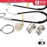 Ford Focus MK1 2000-2007 4/5 Kapı 6S4Z5423200BA İçin Elektrikli Ön Sağ Kapı Cam Kriko Tamir Seti