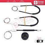 Nissan Primera P11 WP11 1996-2002 4/5 Kapı 807002F000 İçin Elektrikli Ön Sağ Cam Kriko Tamir Seti