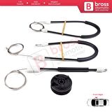 Nissan Primera P11 WP11 1996-2002 4/5 Kapı 807002F000 İçin Elektrikli Ön Sağ Cam Kriko Tamir Seti