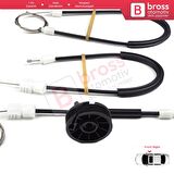 Nissan Primera P11 WP11 1996-2002 4/5 Kapı 807002F000 İçin Elektrikli Ön Sağ Cam Kriko Tamir Seti