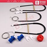 Renault Vel Satis Hatchback BJ 2001-2009 8200008327 İçin Elektrikli Ön Sol Kapı Cam Kriko Tamir Seti